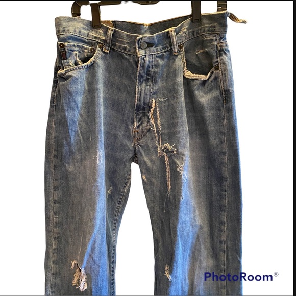 VINTAGE ABERCROMBIE & FITCH ORIGINAL 5 POCKET DENIM MENS BLUE JEANS ⭐️⭐️⭐️⭐️⭐️ - Picture 7 of 16
